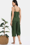 Zivame 2 Mile Fashion Knit Poly Capri Set - Rifle Green — thumbnail 4